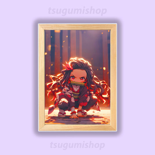 Pictures with LED lighting Demon Slayer: Kimetsu no Yaiba - Nezuko Kamado