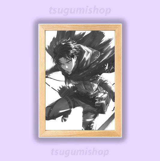 Pictures with LED lighting Attack on Titan - Levi Ackerman