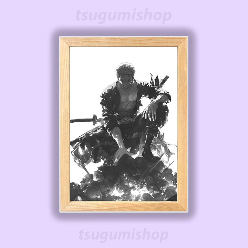 Pictures with LED lighting One Piece - Roronoa Zoro